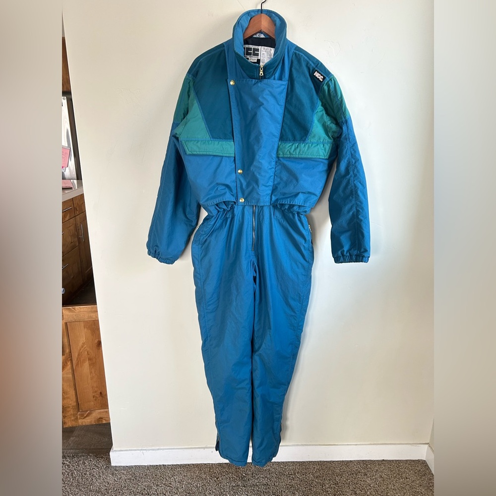 RARE Vtg 90s HCC Henri Charles Colsenet Coast Guard Full Ski snow Suit 48 Swiss - Picture 1 of 14